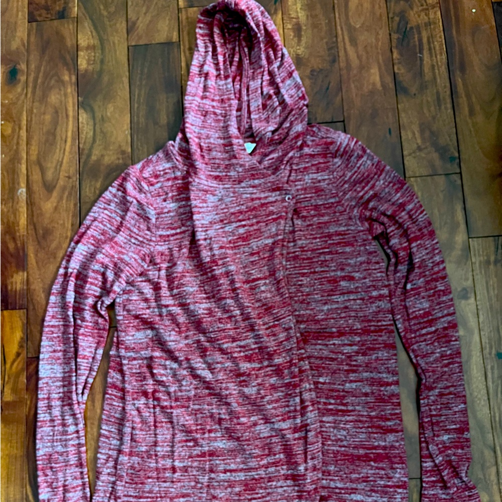 Christopher & Banks hooded open front sweatshirt